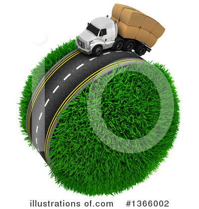 Trucking Clipart #1366002 by KJ Pargeter