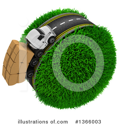 Royalty-Free (RF) Trucking Clipart Illustration by KJ Pargeter - Stock Sample #1366003