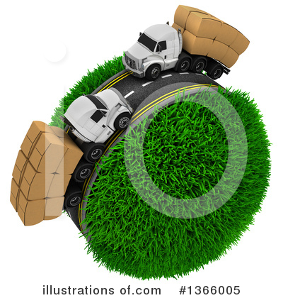 Cargo Truck Clipart #1366005 by KJ Pargeter