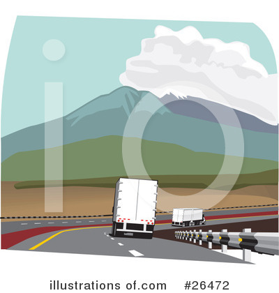 Royalty-Free (RF) Trucking Industry Clipart Illustration by David Rey - Stock Sample #26472