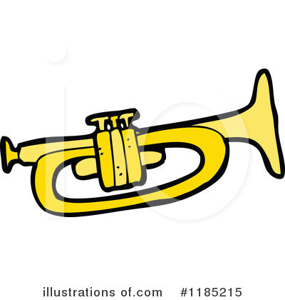 Royalty-Free (RF) Trumpet Clipart Illustration by lineartestpilot - Stock Sample #1185215
