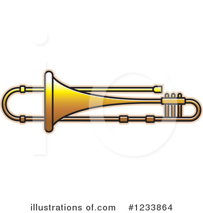 Royalty-Free (RF) Trumpet Clipart Illustration by Lal Perera - Stock Sample #1233864