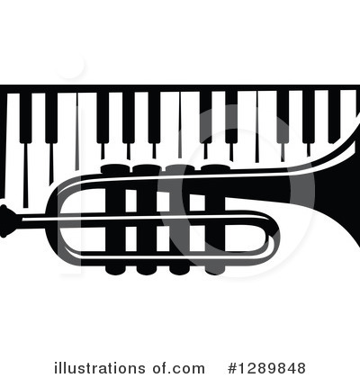 Royalty-Free (RF) Trumpet Clipart Illustration by Vector Tradition SM - Stock Sample #1289848