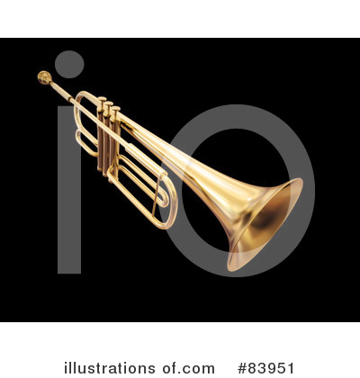 Royalty-Free (RF) Trumpet Clipart Illustration by Mopic - Stock Sample #83951