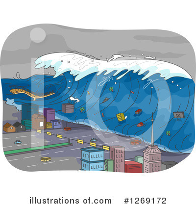 Royalty-Free (RF) Tsunami Clipart Illustration by BNP Design Studio - Stock Sample #1269172