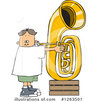 Royalty-Free (RF) Tuba Clipart Illustration by djart - Stock Sample #1263501