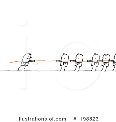 Royalty-Free (RF) Tug Of War Clipart Illustration by NL shop - Stock Sample #1198823