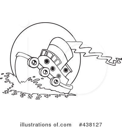 Royalty-Free (RF) Tugboat Clipart Illustration by toonaday - Stock Sample #438127