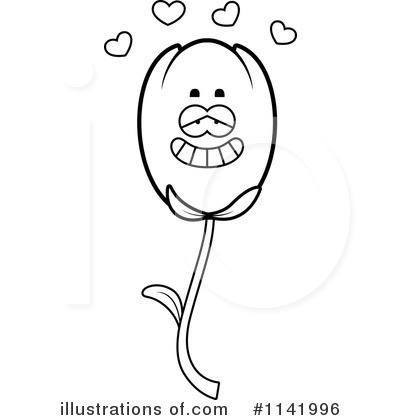 Royalty-Free (RF) Tulip Clipart Illustration by Cory Thoman - Stock Sample #1141996