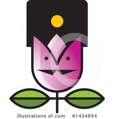 Royalty-Free (RF) Tulip Clipart Illustration by Lal Perera - Stock Sample #1434894