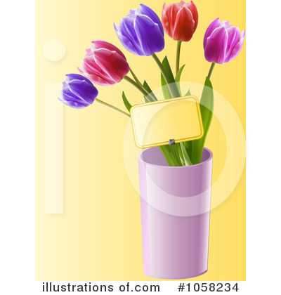 Royalty-Free (RF) Tulips Clipart Illustration by elaineitalia - Stock Sample #1058234
