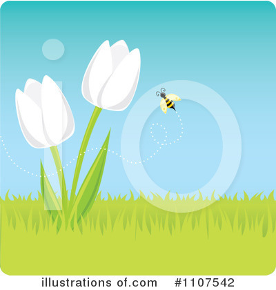 Royalty-Free (RF) Tulips Clipart Illustration by Amanda Kate - Stock Sample #1107542