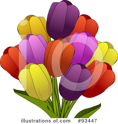 Royalty-Free (RF) Tulips Clipart Illustration by elaineitalia - Stock Sample #93447