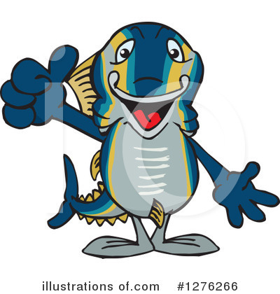 Royalty-Free (RF) Tuna Clipart Illustration by Dennis Holmes Designs - Stock Sample #1276266