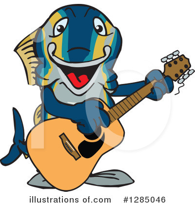 Royalty-Free (RF) Tuna Clipart Illustration by Dennis Holmes Designs - Stock Sample #1285046