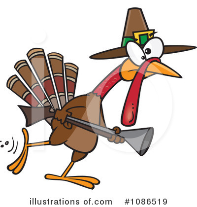 Royalty-Free (RF) Turkey Bird Clipart Illustration by toonaday - Stock Sample #1086519