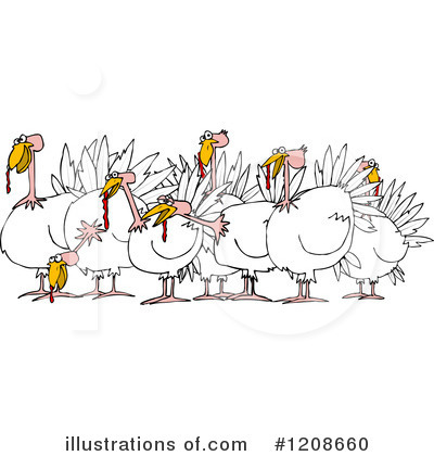 Royalty-Free (RF) Turkey Bird Clipart Illustration by djart - Stock Sample #1208660