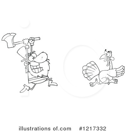 Royalty-Free (RF) Turkey Bird Clipart Illustration by Hit Toon - Stock Sample #1217332