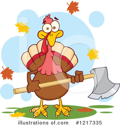 Royalty-Free (RF) Turkey Bird Clipart Illustration by Hit Toon - Stock Sample #1217335