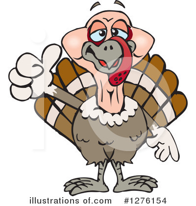 Royalty-Free (RF) Turkey Bird Clipart Illustration by Dennis Holmes Designs - Stock Sample #1276154