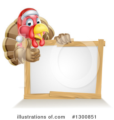 Royalty-Free (RF) Turkey Bird Clipart Illustration by AtStockIllustration - Stock Sample #1300851