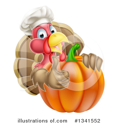 Turkey Clipart #1341552 by AtStockIllustration