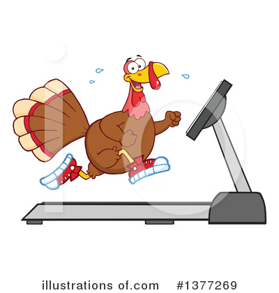 Royalty-Free (RF) Turkey Bird Clipart Illustration by Hit Toon - Stock Sample #1377269