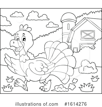 Royalty-Free (RF) Turkey Bird Clipart Illustration by visekart - Stock Sample #1614276