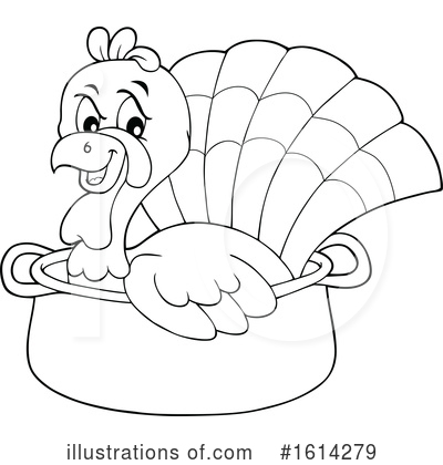 Royalty-Free (RF) Turkey Bird Clipart Illustration by visekart - Stock Sample #1614279