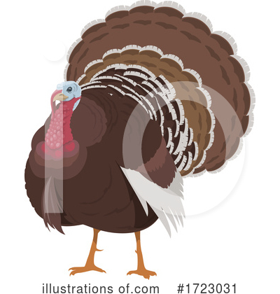 Turkey Bird Clipart #1723031 by Vector Tradition SM