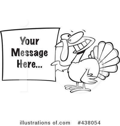 Royalty-Free (RF) Turkey Bird Clipart Illustration by toonaday - Stock Sample #438054