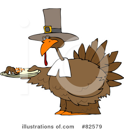 Royalty-Free (RF) Turkey Bird Clipart Illustration by djart - Stock Sample #82579
