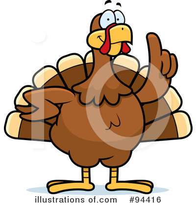 Royalty-Free (RF) Turkey Bird Clipart Illustration by Cory Thoman - Stock Sample #94416