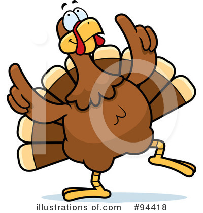 Royalty-Free (RF) Turkey Bird Clipart Illustration by Cory Thoman - Stock Sample #94418