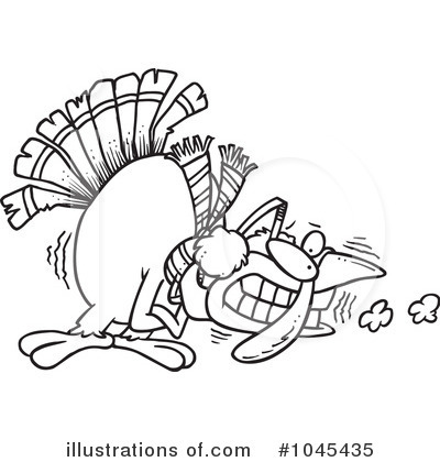 Royalty-Free (RF) Turkey Clipart Illustration by toonaday - Stock Sample #1045435