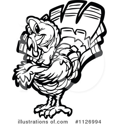 Royalty-Free (RF) Turkey Clipart Illustration by Chromaco - Stock Sample #1126994