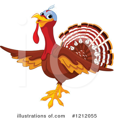 Royalty-Free (RF) Turkey Clipart Illustration by Pushkin - Stock Sample #1212055