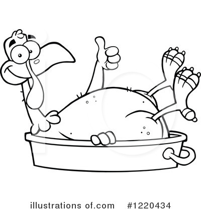 Royalty-Free (RF) Turkey Clipart Illustration by Hit Toon - Stock Sample #1220434