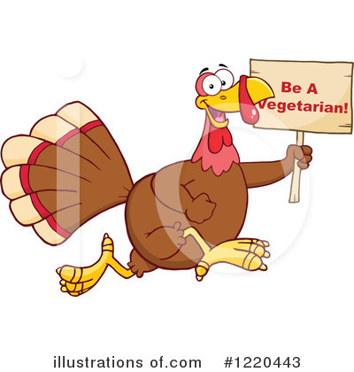 Royalty-Free (RF) Turkey Clipart Illustration by Hit Toon - Stock Sample #1220443