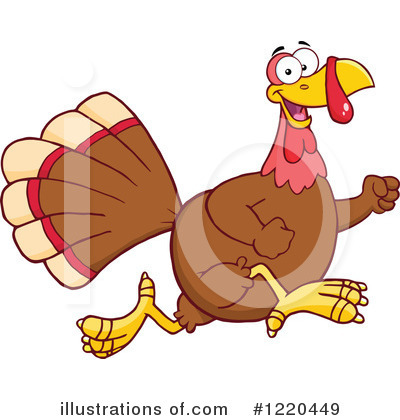 Royalty-Free (RF) Turkey Clipart Illustration by Hit Toon - Stock Sample #1220449