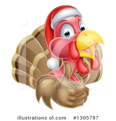 Royalty-Free (RF) Turkey Clipart Illustration by AtStockIllustration - Stock Sample #1305787