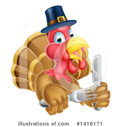 Turkey Clipart #1416171 by AtStockIllustration