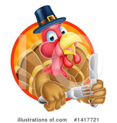 Royalty-Free (RF) Turkey Clipart Illustration by AtStockIllustration - Stock Sample #1417721