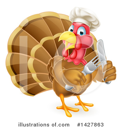 Royalty-Free (RF) Turkey Clipart Illustration by AtStockIllustration - Stock Sample #1427863