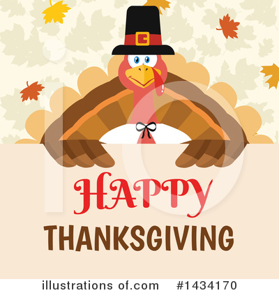 Royalty-Free (RF) Turkey Clipart Illustration by Hit Toon - Stock Sample #1434170