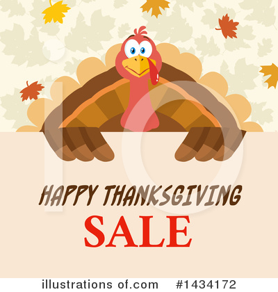 Royalty-Free (RF) Turkey Clipart Illustration by Hit Toon - Stock Sample #1434172