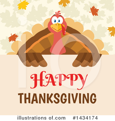 Royalty-Free (RF) Turkey Clipart Illustration by Hit Toon - Stock Sample #1434174