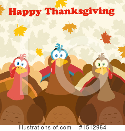 Royalty-Free (RF) Turkey Clipart Illustration by Hit Toon - Stock Sample #1512964