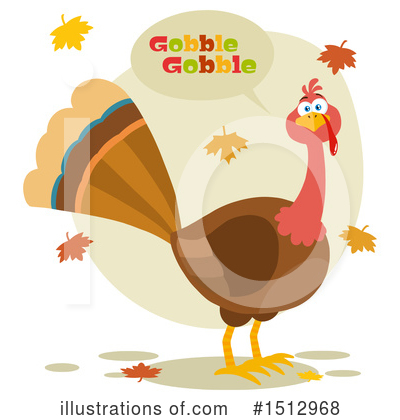 Royalty-Free (RF) Turkey Clipart Illustration by Hit Toon - Stock Sample #1512968