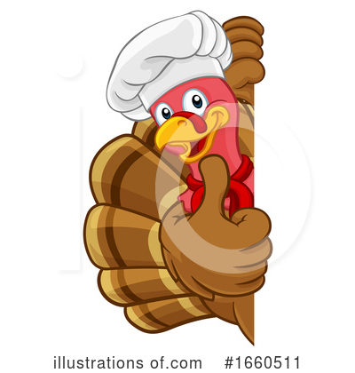 Royalty-Free (RF) Turkey Clipart Illustration by AtStockIllustration - Stock Sample #1660511